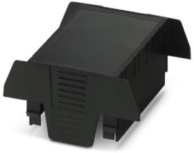 Upper part of housing, ABS/PC, (W x H x D) 70.1 x 74.65 x 36.95 mm, black, for enclosure, 1074748