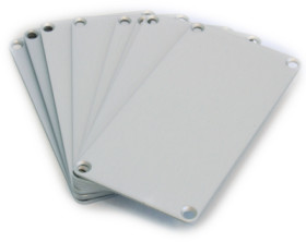 End plate, aluminum, (L x W x H) 103 x 53.01 x 1.5 mm, natural, for series 1455N, 1455NAL-10