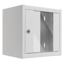 Szafa wisząca RACK 10 4,5U 300mm drzwi szklane szara NETRACK S-Line