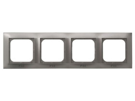 IMPRESJA METALIK Ramka 4 poczwórna do wyłączników IP44 tytan RH-4Y/23 OSPEL