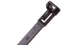 Opaska Kablowa Otwierana Wielokrotnie 200X7,5Mm Czarna Bmwn5350e /100Szt./