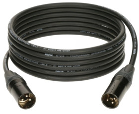 KLOTZ Kabel mikrofonowy adapter XLR 3-pin (wtyk / wtyk) na złączach Neutrik 1m