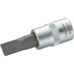 Toolcraft 1/4" Drive Socket With Slotted Bit 6.5mm