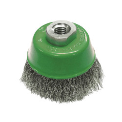 Faithfull 0108014430 Wire Cup Brush 80mm M14x2, 0.30mm Stainless Steel Wire