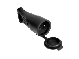 Gniazdo bryzgoszczelne z uchwytem i uziemieniem IP44 G-10GU