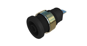 Gniazdo bananowe Żeński Wypustka typ Gniazdo bananowe Czarny 25A Hirschmann Test & Measurement rozmiar 4 mm