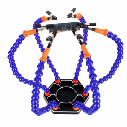 Trzecia Ręka uchwyt 6-ramienny do lutowania z podstawą pomocnik lutowania