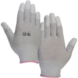 TRU COMPONENTS 1571146 EPAHA-RL-M ESD Gloves Polyamide Size M Finger-tip Coate