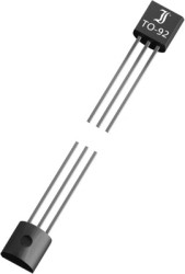 Bipolar junction transistor, NPN, 100 mA, 65 V, THT, TO-92BK, BC546ABK