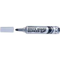 Pentel MWL5M-A Whiteboard Bullet Tip Markers - Black