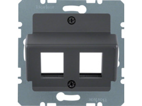 B.X Płytka czołowa do gniazda modularnego Krone ant mat lak 14641606 HAGER