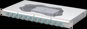 1504557724-E OpDAT 19", 1U fiber optic patch panel, 24x LC-D, OM3