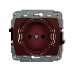 TREND Gniazdo pojedyncze b/u brązowy 4GP-1p