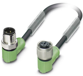 Kabel do czujników/elementów wykonawczych Phoenix Contact SAC-4P-MR/10,0-PUR/FR SCO 1538319, złącze żeńskie M12, kątowe,