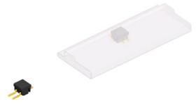 Pin header, 2 pole, pitch 2.54 mm, straight, black, SL12SMD0312GBSM