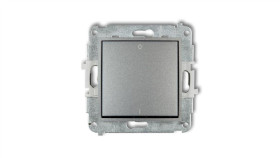 Mini Łącznik Dwubiegunowy /0-1/ Srebrny Metalik 7Mwp-9