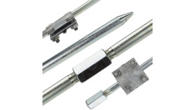 Uziom Ocynkowany Gwintowany Kompletny 6M (4X1,5M)