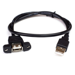 Panel Mount Extension Cables (50cm)