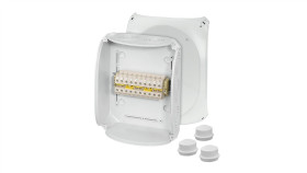 Puszka Odgałęźna 255X205x112 5X16mm2 Cu/Al Ip66 Szara Dk 2516 A 62000166