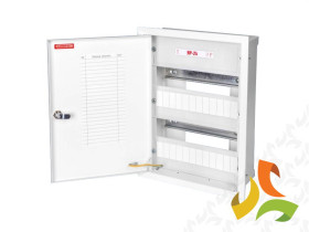 Rozdzielnica podtynkowa 24 modułowa 2x12M drzwi metal zamek IP30 RP-24Z KARWASZ