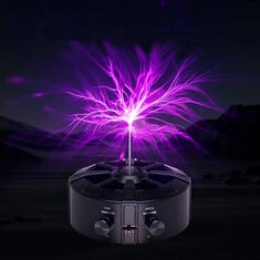 Tesla Coil Elektroniczna Skrzynka Muzyczna 60W Bluetooth Wejście Audio Dotykowe Błyskawice 0-10CM Częstotliwość Rozładowania 5-5