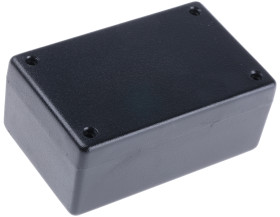 Obudowa Tworzywo ABS odporne na ogień szerokość zew. 66 mm długość zew. 104 mm wys. zew. 33 mm Hammond IP54 Czarny