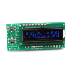 Komputer samochodowy z wyświetlaczem LCD niebieskie znaki, KIT AVT3095/4