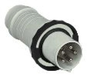 Przemysłowa wtyczka przenośna, prosta, 63A, 3p+N+E, 480..500 V AC, IP 68 81386