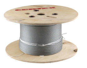 Lina stalowa Ø 4 mm Metal galwanizowany Lina metalowa RS PRO długość 75m