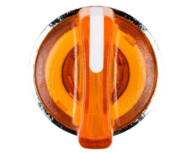 Napęd przełącznika 2 położeniowy żółty z podświetleniem bez samopowrotu ZB4BK1253