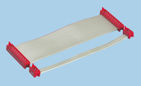 Kabel taśmowy 8-żyłowy raster 1.27mm Płaski Nieekranowany TE Connectivity -40 → +105 °C.