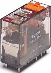 Przekaźnik mocy 230V ac DPDT TE Connectivity 760mW, montaż PCB 32500Ω Otwór przezierny