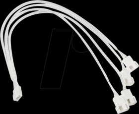 PGW-AC-KOL-161 Kolink 1-to-4 PWM fan splitter cable, 35 cm, braided, white