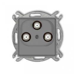 MINI Gniazdo multimedialne 3F DATA (Vectra) szary mat 27MGMV