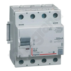 Wyłącznik różnicowoprądowy P 304 4P 40A 0,3A Typ B SERII DX3 411848