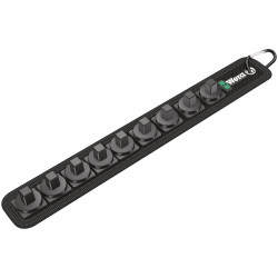 Wera 05003981001 Unloaded Zyklop 3/8&quot; Socket Rail Belt 9 Socket Locations