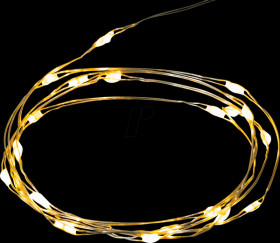 66736 Silver wire light chain with 20 LEDs, incl. timer