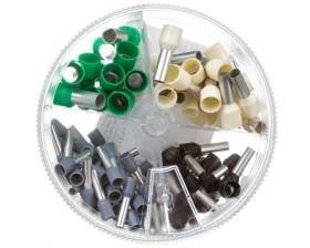 Zestaw końcówek tulejkowych cynowanych HI w pudełku ZHIB E08KH-03020400101