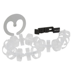 Elastyczna osłona do przewodów, 2 przedziały, dł.770mm, śr.70mm 053597