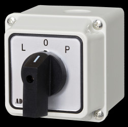 Łącznik krzywkowy 25A L-0-P 3-faz w obudowie CB-8369