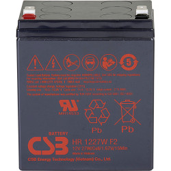 CSB HR1227WF2 VRLA Battery: 12V 6.2Ah AGM 5yr Life UPS Ideal