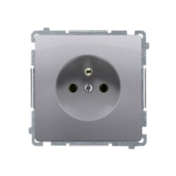 Gniazdo wtyczkowe Simon Basic inox 16A