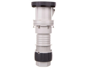 Gniazdo przenośne 4P 125A 500V czarne IP67 7H PC z nasuwką pilotażową GW62062PH