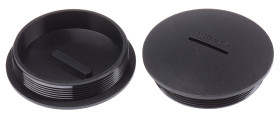 Zaślepka do dławnic kablowych M63 Nylon 66 Czarny RS PRO średnica otworu 62.4mm Gwintowany