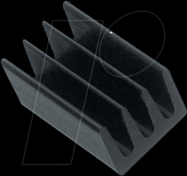 ICK SMD A 8 SA Heat sink 8mm 87 K/W black anodised