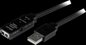 USB2AAEXT20M USB 2.0 extension cable, A connector &gt; port, 20 m