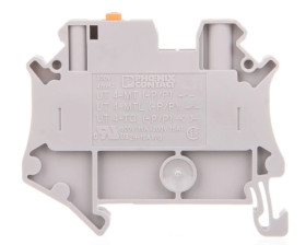 Złączka przelotowa 2-przewodowa z odłącznikiem nożowym 0,14-6mm2 szara UT 4-MT-P/P 3046171 /50szt./
