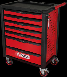 826.0007 RACINGline workshop trolley with 7 drawers, empty