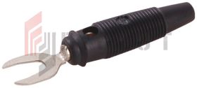 Wtyk widełkowy KB2-BK 30A, czarny