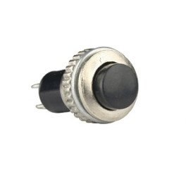 Talvico Fi10mm Momentary Monostable NC Reset Button Switch, Black